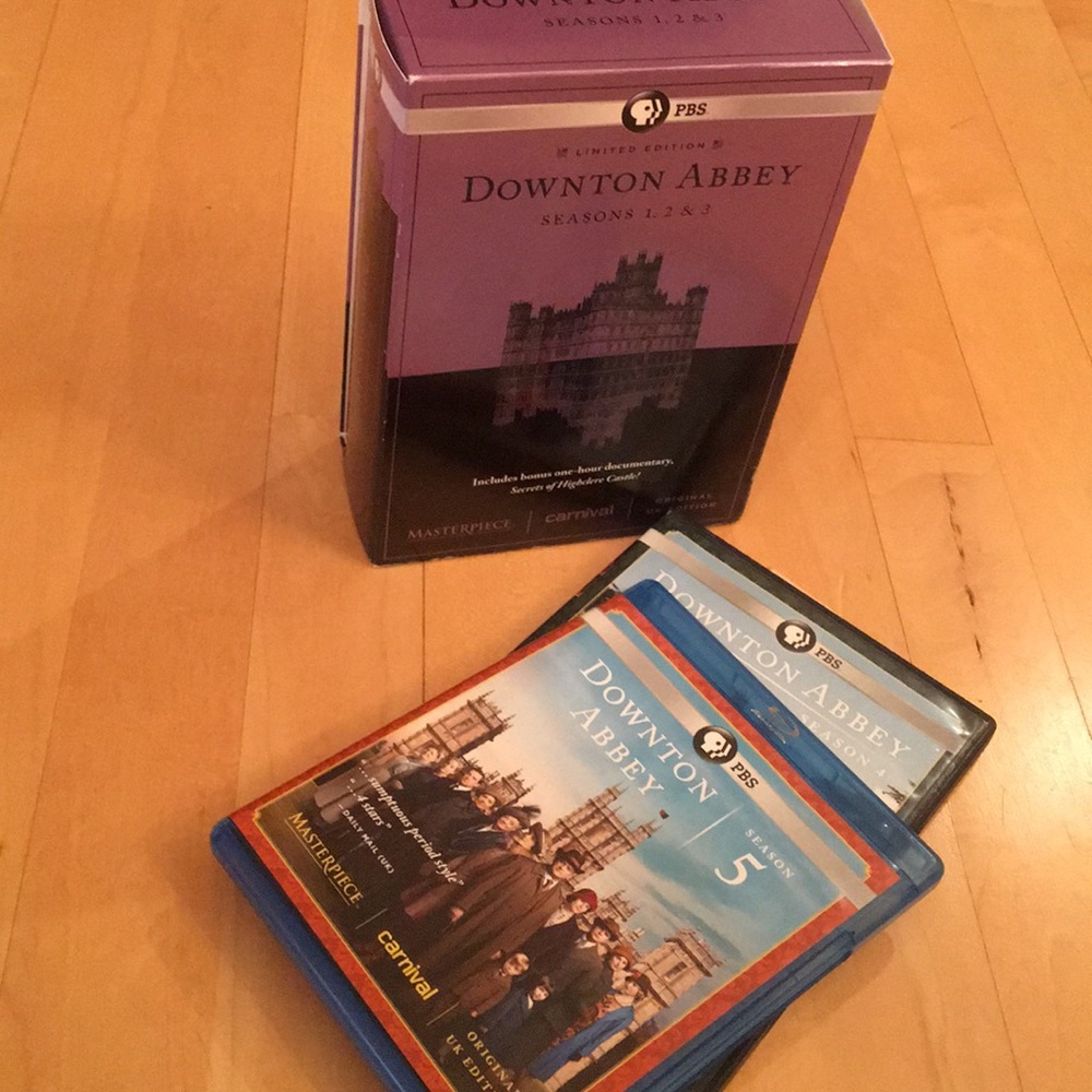 The Entire Downton Abbey series on DVD.